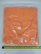 Women's Orange Inmate Costume Prison Jumpsuit Halloween Coveralls Size Lg