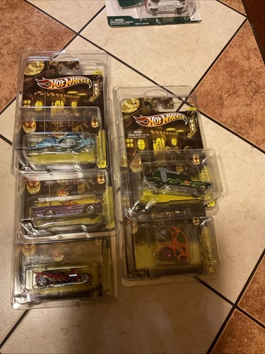 Hot Wheels 2012 Halloween Set Of 5 , With Ecto-1! W/ New Sterling Protectors!
