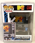 Funko POP 236 Ad Icons Music Television MTV Logo Vinyl Figure +Protector