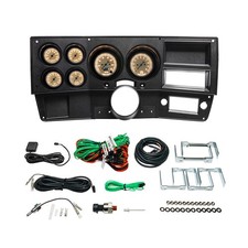Glowshift Classic Antique 6 Gauge Set Dash Panel Pod For 73-87 Chevy C10
