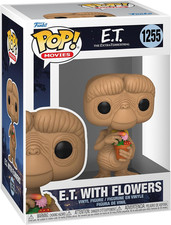 Funko POP! ET The Extra-Terrestrial ET WITH FLOWERS #1255 Movies +Protector NM