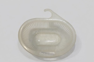 Yaffa Vintage Basic Line Colander Strainer Basket Clear #26 Hanging Hook Handle