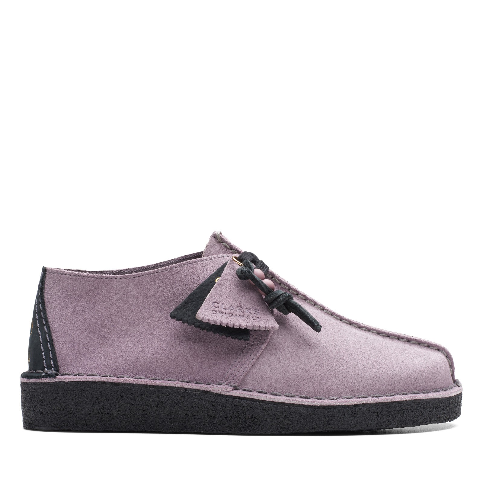 Clarks Desert Trek 26173998 Womens Purple Oxfords & Lace Ups Casual Shoes 5.5