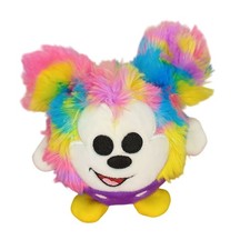 Disney Mickey Mouse Plush 4.5" Tie Dye Squeeze Ball Stuffed Animal Multicolor