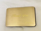 JC PENNEY BUSINESS CARD HOLDER.  GOLD FINISH.  HOLDS 8 BUSINESS CARDS.  🌻🌻🌻 — photo 1