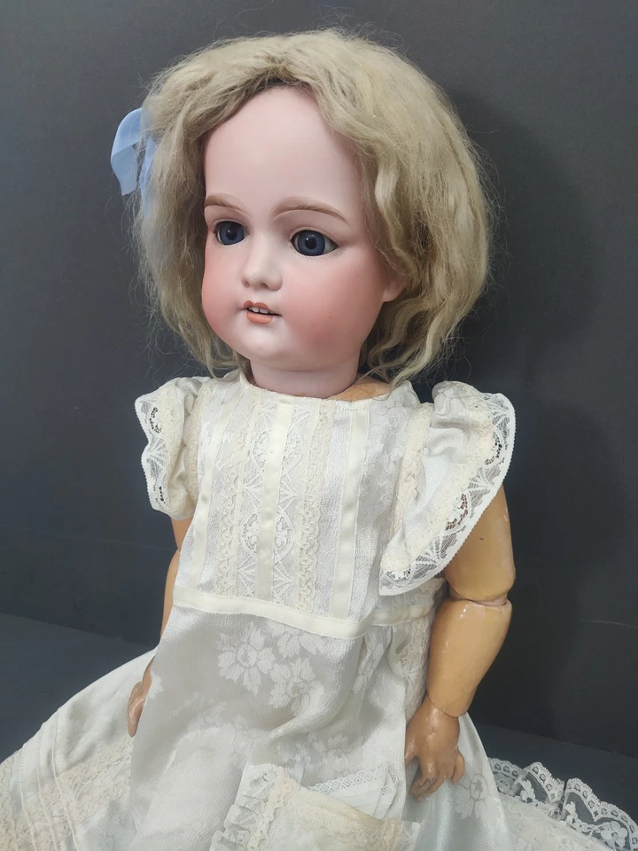 Large antique Armand Marseille doll 31'' tall A14M original mohair wig - Image 4 of 4