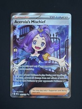 Pokémon TCG Acerola's Mischief MEG 165/132 Full Art Trainer Holo NM