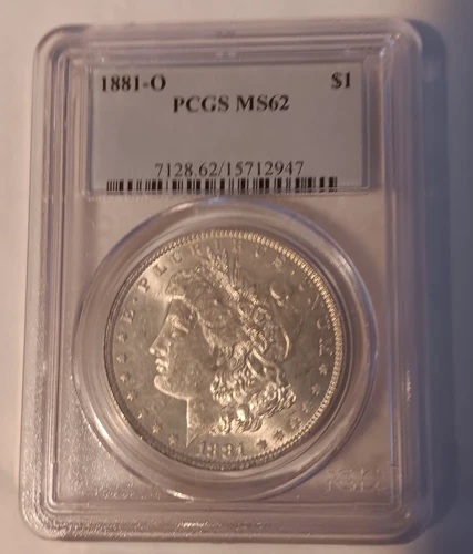 1881-O Morgan Silver Dollar PCGS MS62