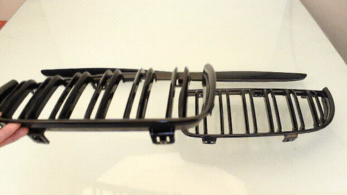 For BMW 3-Series E90 E91 2005-2008 Gloss Black Front Bumper Kidney Grill Grille - Picture 21 of 21
