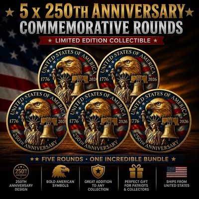 *BUNDLE OF 5* 250th Anniversary United States Of America Commemorative  Coin