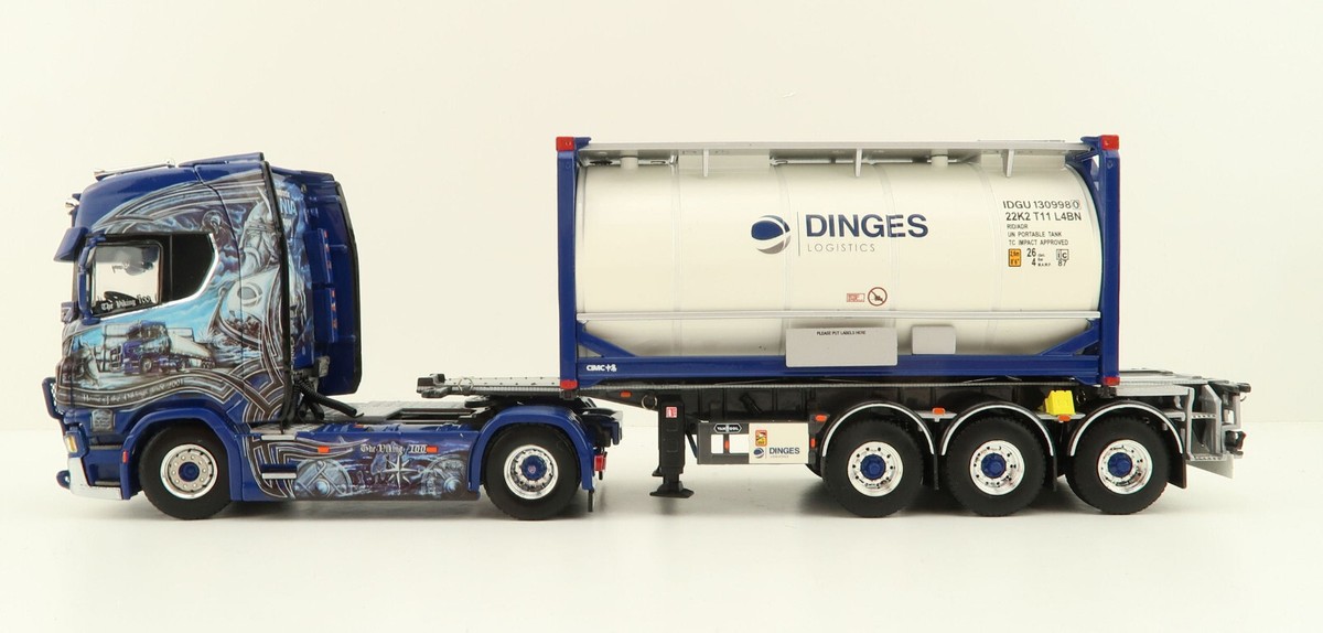 WSI 01-4000 Scania S CS20H Trailer & 20 ft Tank Container - Ingo