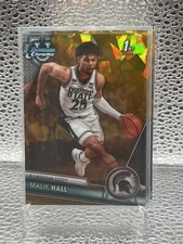2023-24 Bowman Chrome Sapphire Gold Refractor /50 Malik Hall Michigan State