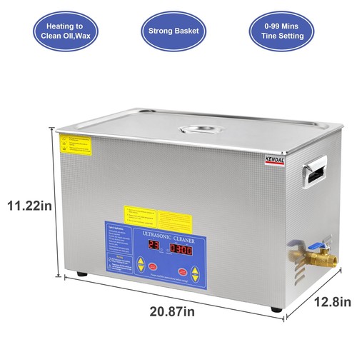 Kendal 27L 480W kommerzieller Ultraschallreiniger mit Timer & Heizmaschine - Bild 3 von 7