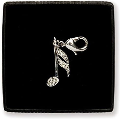 Ciondolo Charm In Argento Ispirato A Nota Musicale 1/16 Vienna World - Small - Foto 1 di 1