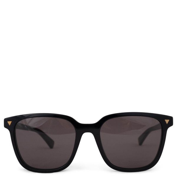 71713 authentische Bottega Veneta schwarze quadratische Sonnenbrille BV1255SA