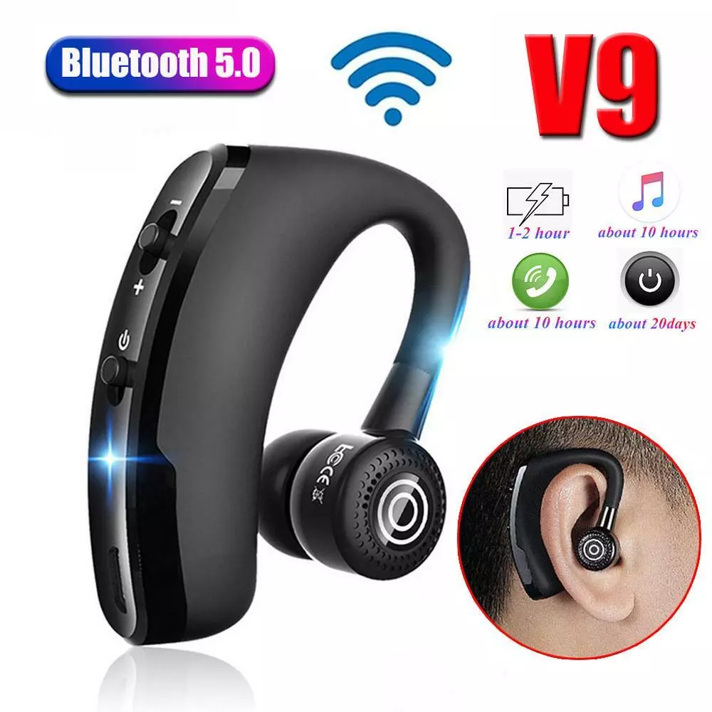 Ecouteur sans fil V9 TWS Bluetooth 5.0 Casque Stereo Sports Kit