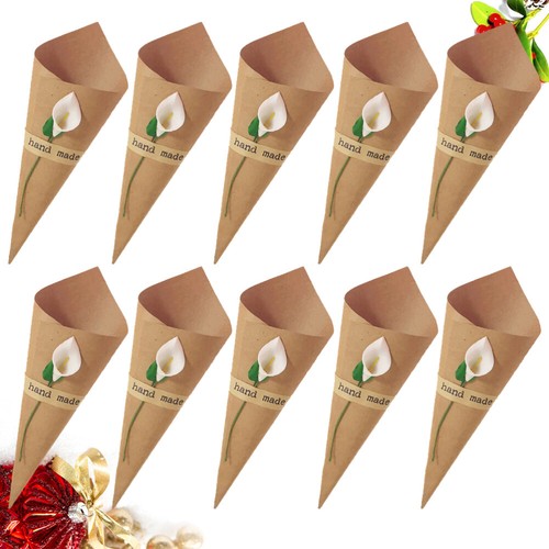 Scatola caramelle fai da te carta cibo matrimonio carta kraft - Foto 9 di 12
