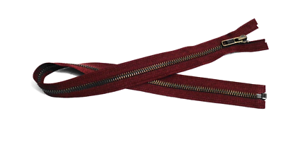 22 inch Burgundy & Antique Brass #5 Separating YKK Zipper | eBay UK