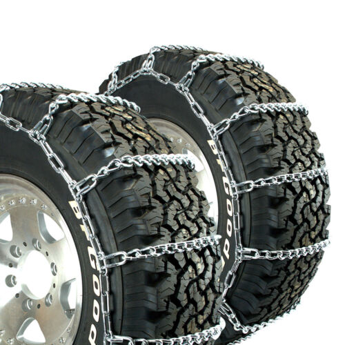 Titan Truck Link Tire Chains Wide/Dual Mount On Road Snow/Ice 8mm 255/80-22.5 - Photo 1 sur 3