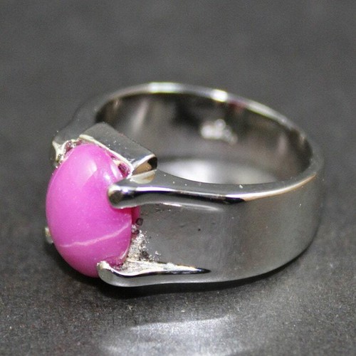 Lab Created Ruby Yaqoot Ring for Men/Women in 925 Sterling Silver Handmade - Picture 7 of 7