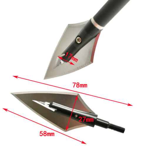 Bogenschießen Pfeilspitzen Klinge Broadheads Schraubspitzen Spitzen Zielscheibe Jagd Schießen - Bild 2 von 16