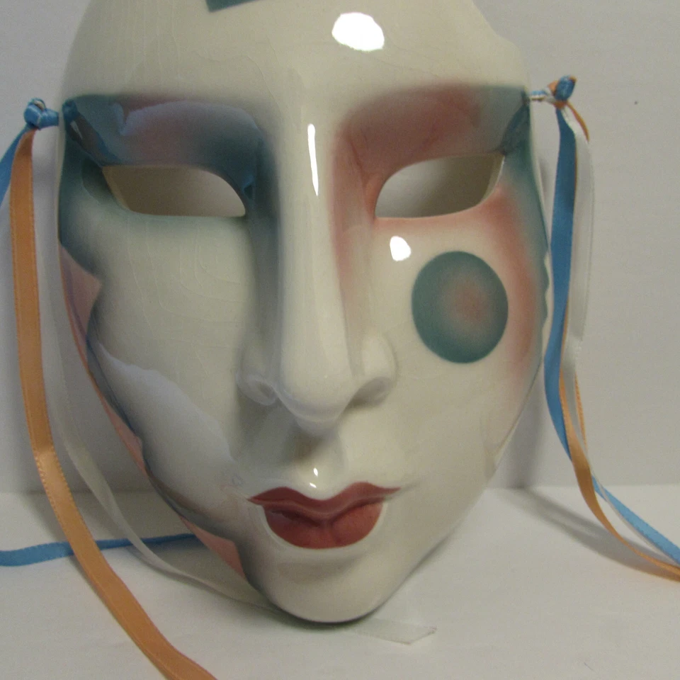 Máscara de pared decorativa de cerámica con influencia del suroeste 1992 arte en arcilla Foto 2 de 4