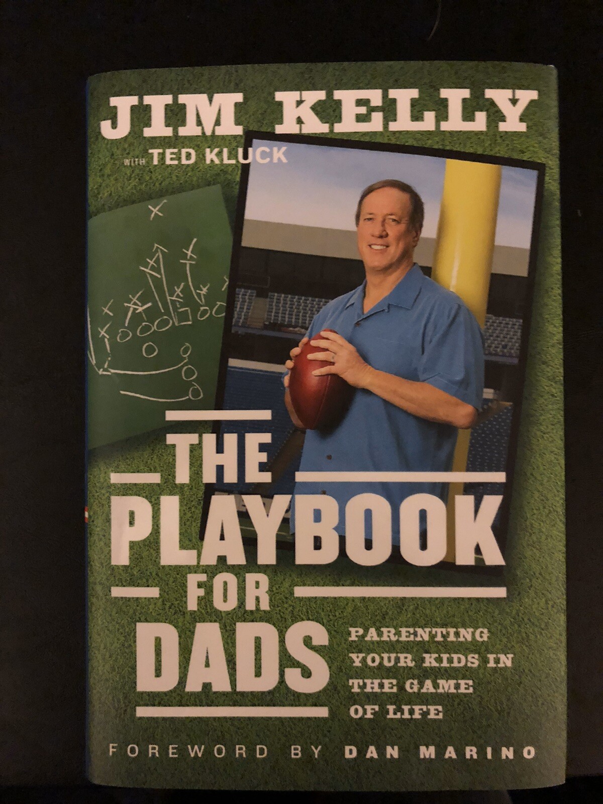 HOF QB Jim Kelly Autographed Signed Autograph The Playbook For Dads 1st Edition JSA Authent 