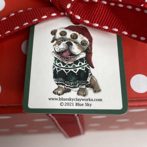 NEU 2er Set Dackel Hund Ornamente blauer Himmel Keramik Figuren Heide Goldminc - Bild 6 von 6
