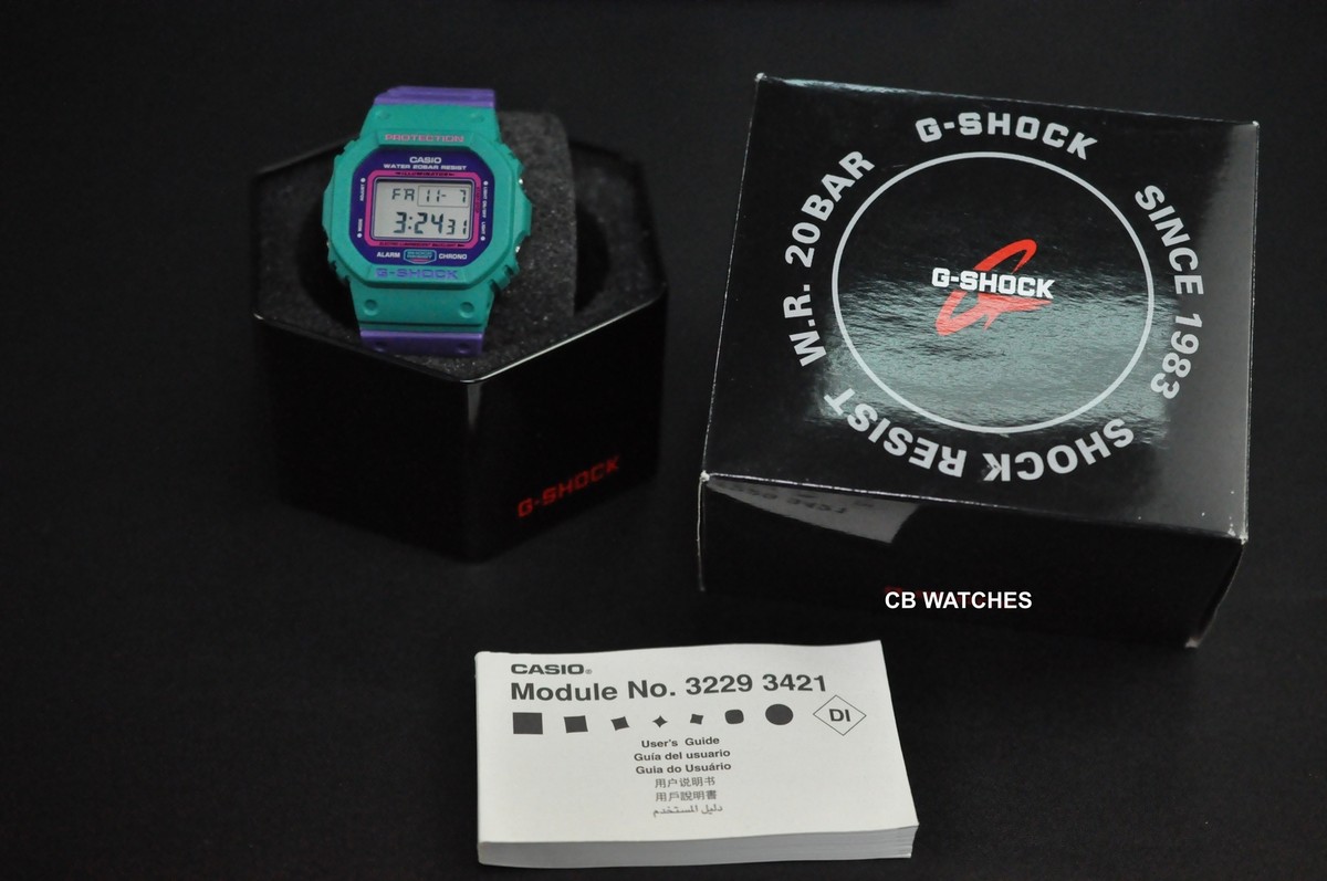 Casio G-Shock DW-5600TB-6 Joker Color Purple/Green come with Casio G-Shock DW-5600TB-6 Joker Color Purple/Green come with