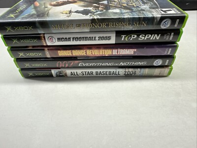 Microsoft Original Xbox Video Games Lot Medal Top Spin Dance 007 Everything