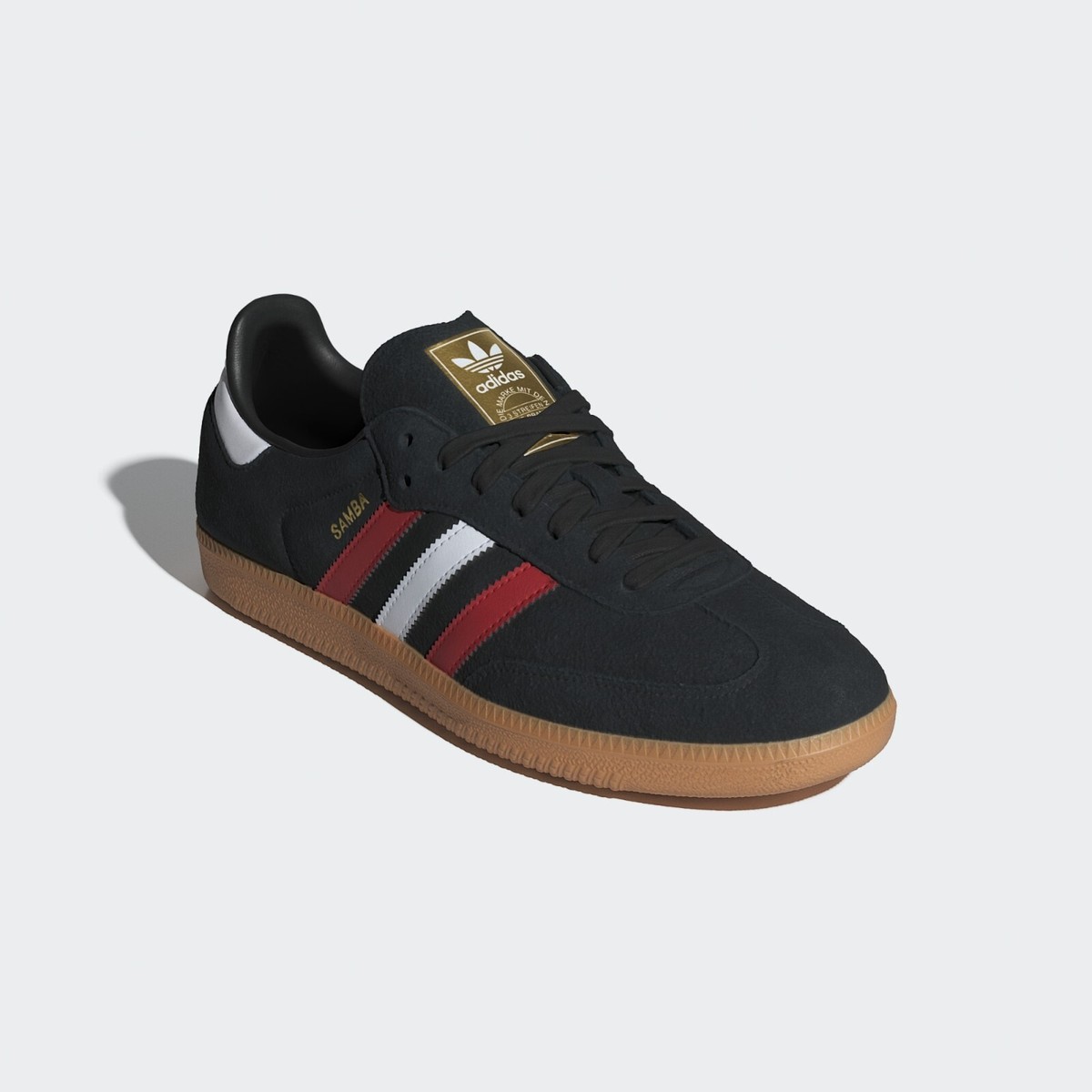 Adidas Samba OG Shoes Original Sneakers Core Black/Better Scarlet