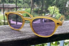 Men Purple Sunglasses Johnny Depp Purple sunglasses Women Gold Acetate Glasses