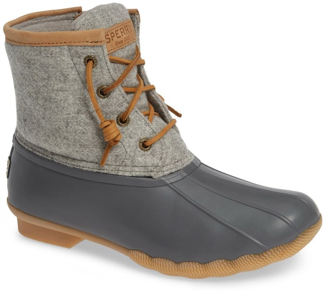 sperry embossed duck boot with thinsulate