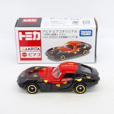 TOMICA APiTA World Flag JAPAN V TOYOTA 2000GT 1/59 TOMY NEW Cherry