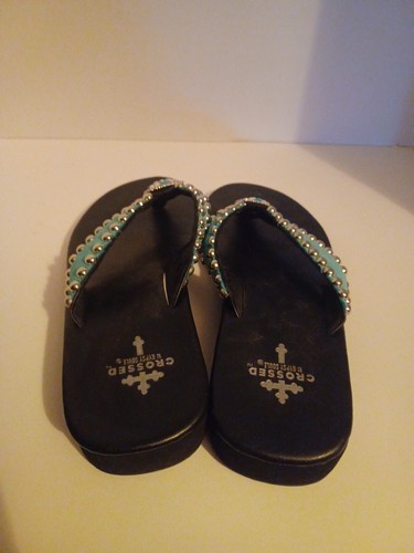 Crossed Gypsy Sandals Size 9 - Picture 2 of 5