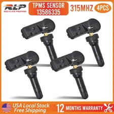 4x Programmed TPMS Tire Pressure Sensor 13586335 for Chevy GMC Cadillac Buick