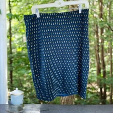 NWOT Maeve By Anthropologie Skirt Womens 12 Blue Print Pencil Skirt Lined