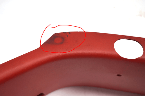 1990-1992 Chevy Corvette C4 Rear Right Halo Roof Trim Panel Flame Red 12509351 - Picture 6 of 9