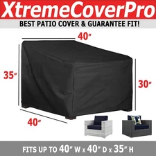 Outdoor Waterproof Patio Furniture Cover 2 Packs Chair Seat Table Sofa 40x40x35
