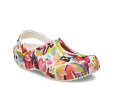 Woman's Sandals Crocs Classic Painted Floral Clog