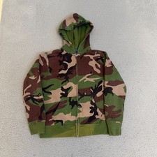 Polo Ralph Lauren Hoodie Boys Size Medium 10-12 Camo Full Zip READ 