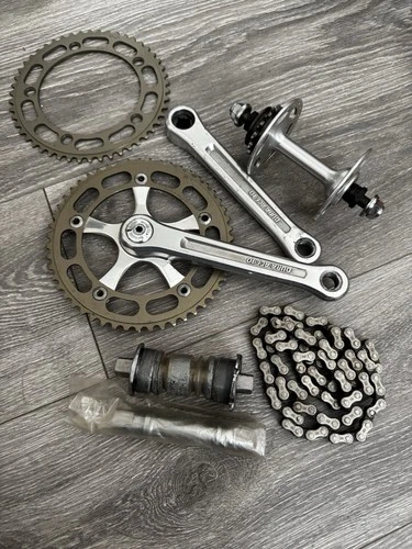 Shimano dura ace 10 pitch track group set.