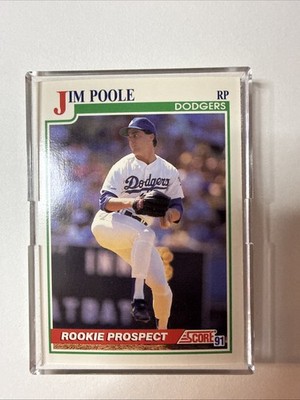 1991 Score - Jim Poole #357 (RC) Los Angeles Dodgers