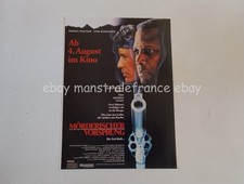 Shoot to Kill Sidney Poitier Tom Berenger ad clipping Germany 1980s Miracle ad