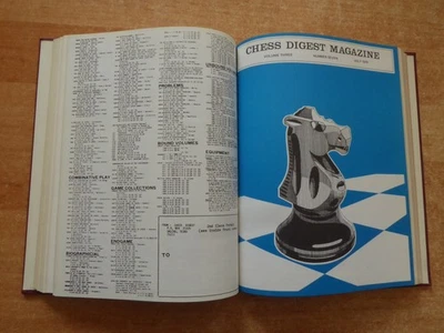 Zeitschrift Chess Digest Magazine 3. Jahrgang 1970 gebunden - Bild 1 von 3