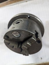 Pratt Burnard 3 1/2” 83mm 3 jaw lathe chuck self centering with mounting plate