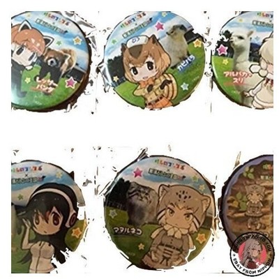 NEU Kemono Friends Nasu Tierreich Abzeichen 6er Set