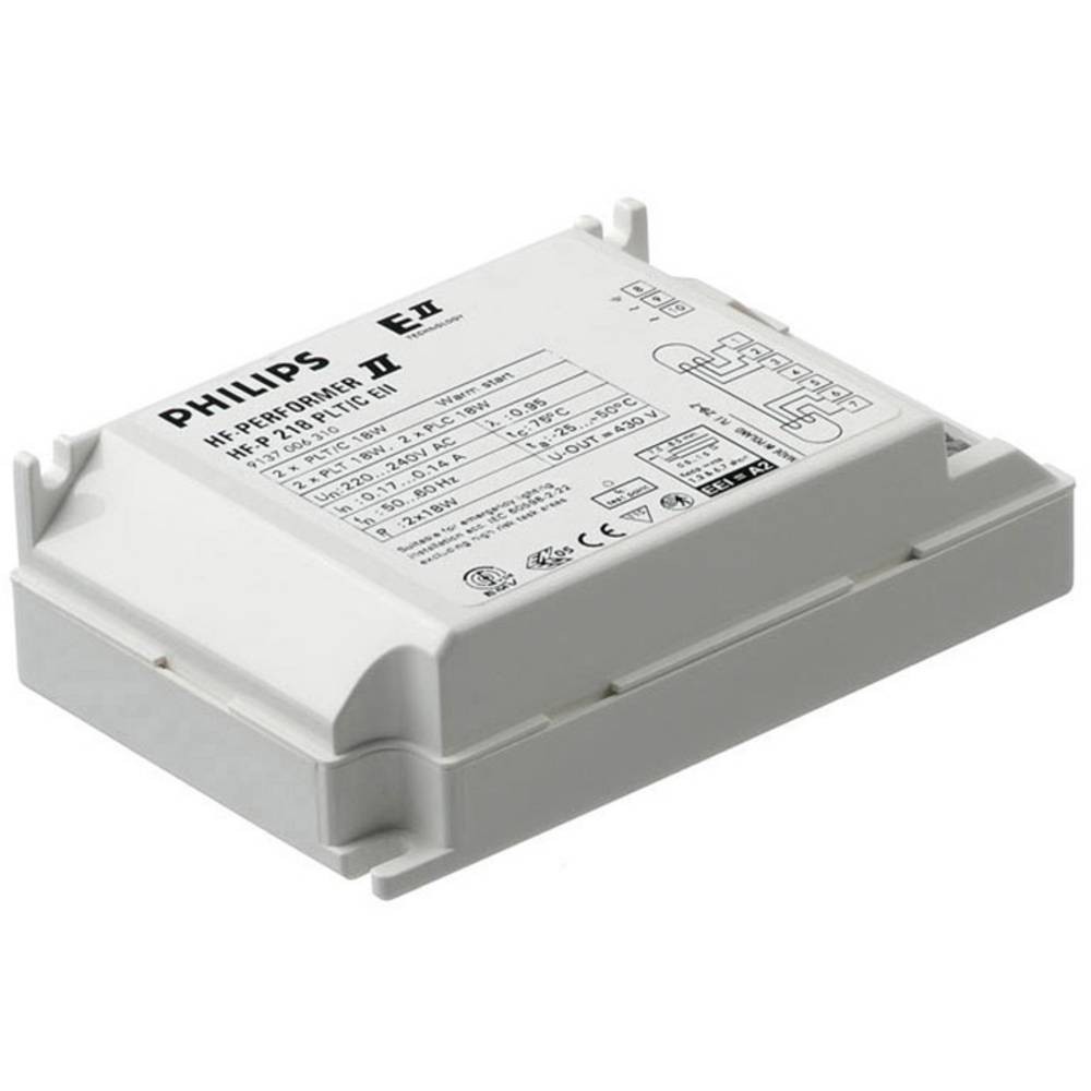 Ballast électronique Philips LED 42W 91397530 pour tube unique en plastique blanc