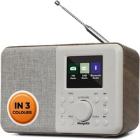 Digitalradio MD3 Dab/Dab+ UKW Tragbar Bluetooth Walnuss Holzfarbe