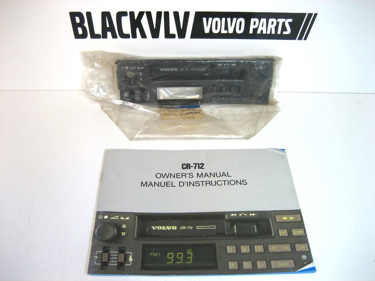 Genuine Volvo 240 740 CR-712 Radio Cassette Stereo Faceplate